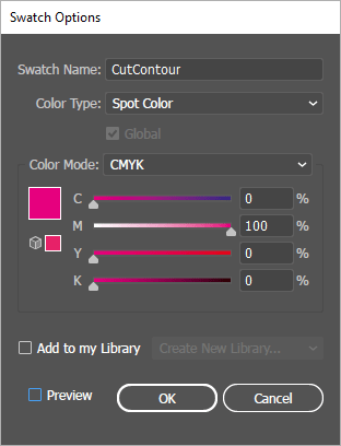 Configuración de CutContour